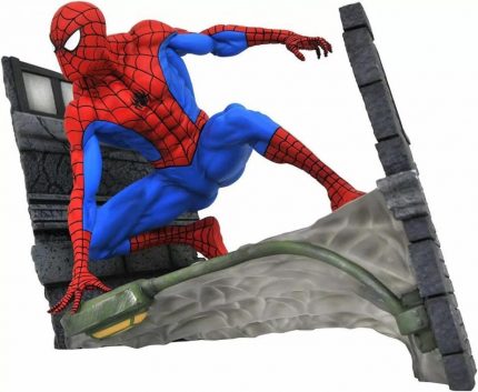 Estatua Spider-Man Webbing Marvel Diamond