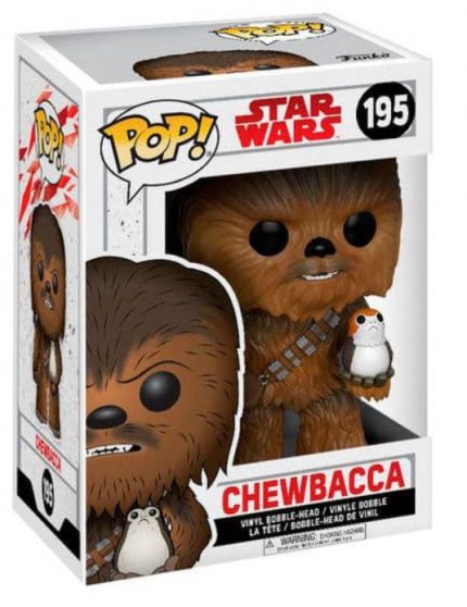 Funko Pop Chewbacca and Porg 195 Star Wars