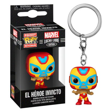 Llavero Pop Iron Man El Invicto Marvel Luchadores