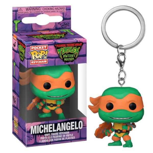 Llavero Pop Michelangelo Tortugas Ninja