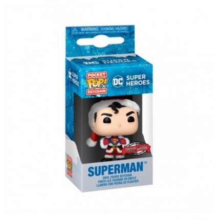 Llavero Pop Superman Holiday DC